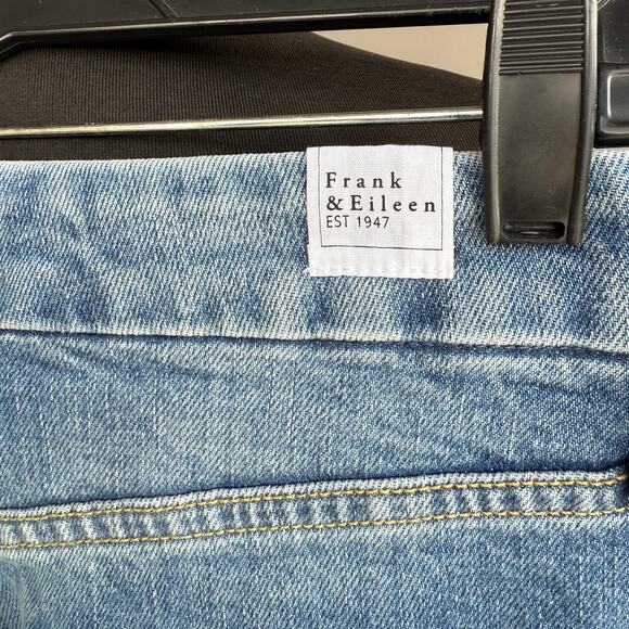 Frank & Eileen Donnybrook denim midi skirt - blue - front slit - long - size 27 - Picture 12 of 12